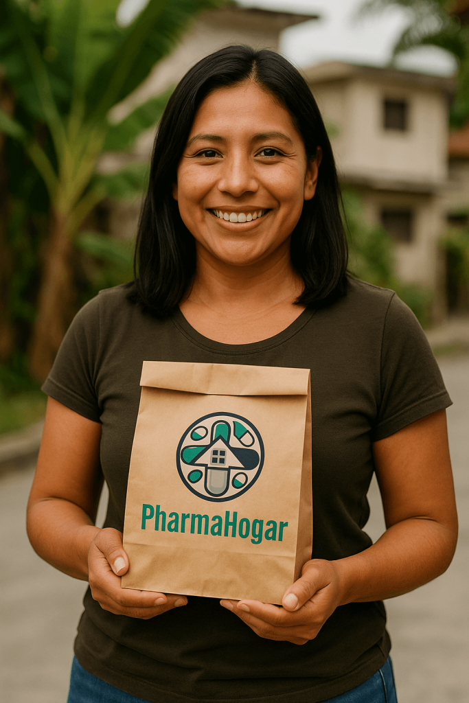 María Zambrano, Cliente de Pharmahogar Express, farmacia online en Ecuador